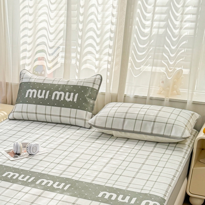 91家纺网 家纺一手货源 找家纺 LIFE.丽芙 2025春夏季新品数码印花冰藤加厚枕头套机包边款（风格一） 玛丽格