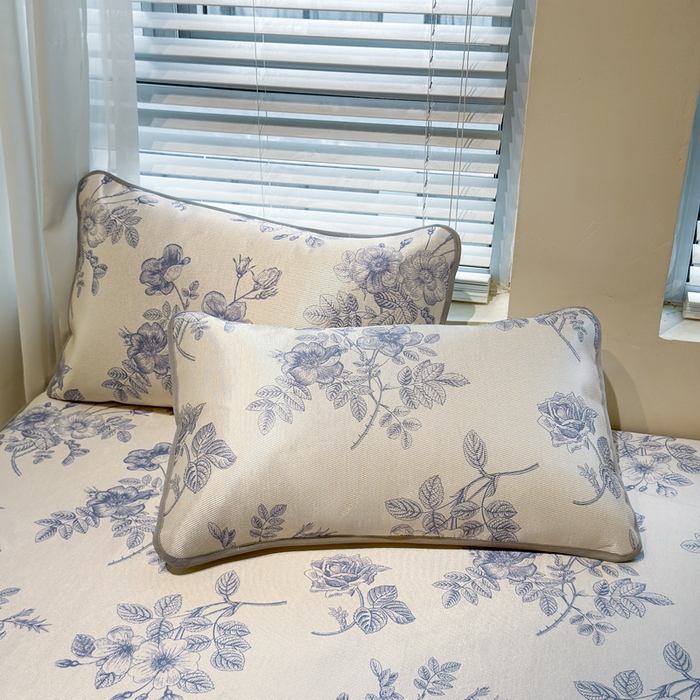 91家纺网 家纺一手货源 找家纺 （总）LIFE.丽芙 2025春夏季新品数码印花冰藤加厚枕头套机包边款（风格二）