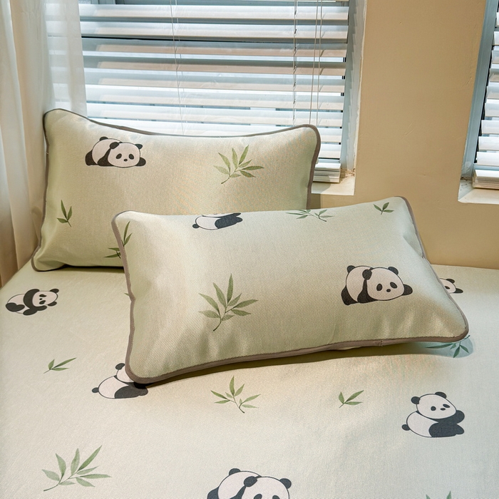 91家纺网 家纺一手货源 找家纺 （总）LIFE.丽芙 2025春夏季新品数码印花冰藤加厚枕头套机包边款（风格二）