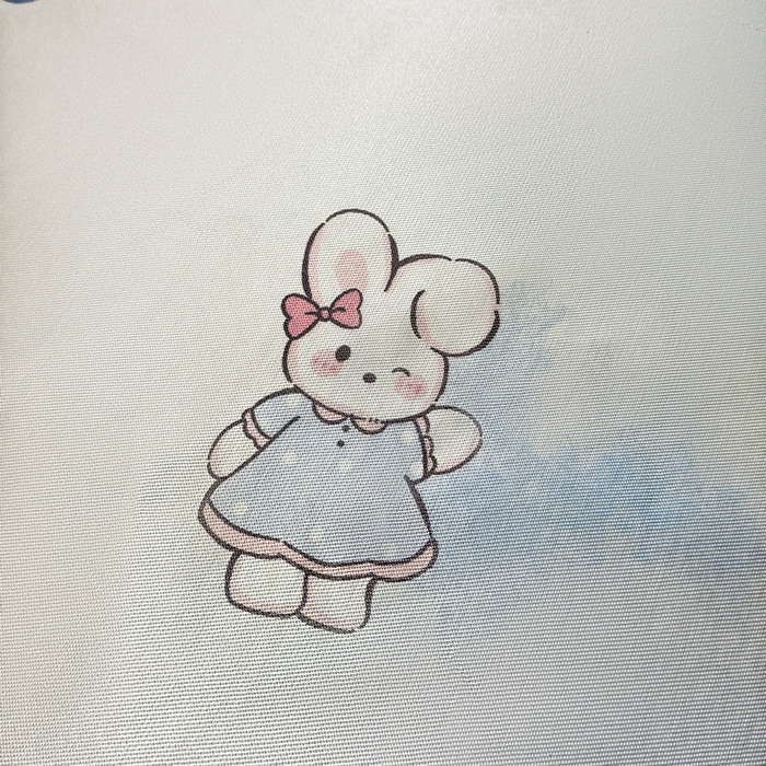 91家纺网 家纺一手货源 找家纺 LIFE.丽芙 2025春夏季新品数码印花冰藤加厚枕头套机包边款（风格二） 安妮兔