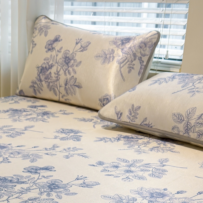 91家纺网 家纺一手货源 找家纺 LIFE.丽芙 2025春夏季新品数码印花冰藤加厚枕头套机包边款（风格二） 赫本