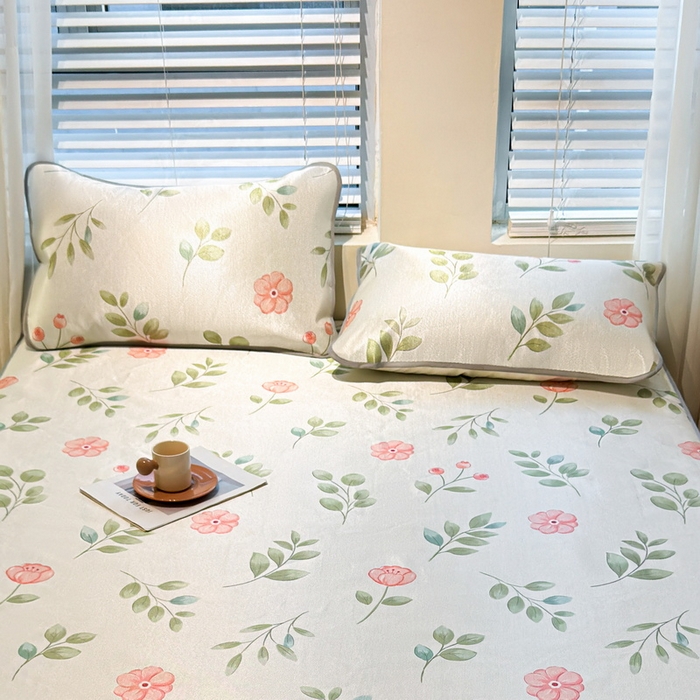 91家纺网 家纺一手货源 找家纺 LIFE.丽芙 2025春夏季新品数码印花冰藤加厚枕头套机包边款（风格二） 莫妮卡