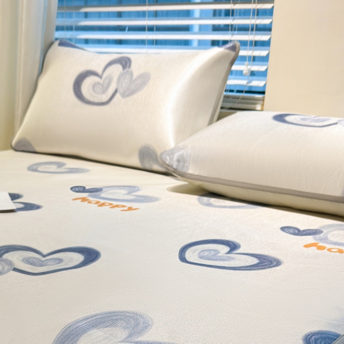 91家纺网 家纺一手货源 找家纺 LIFE.丽芙 2025春夏季新品数码印花冰藤加厚枕头套机包边款（风格二） 邂逅