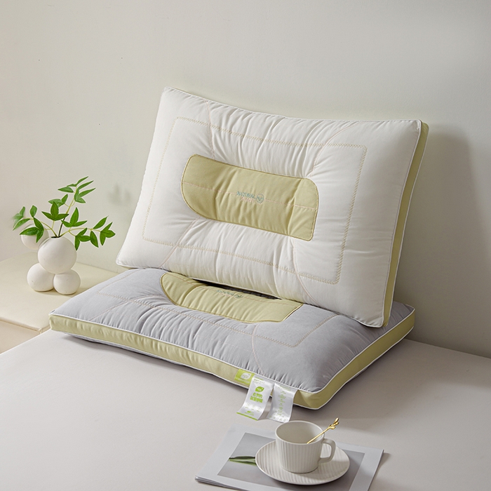 91家纺网 家纺一手货源 找家纺 贤内助家纺 2025新款自然养眠枕保健枕颈椎枕头枕芯 灰色