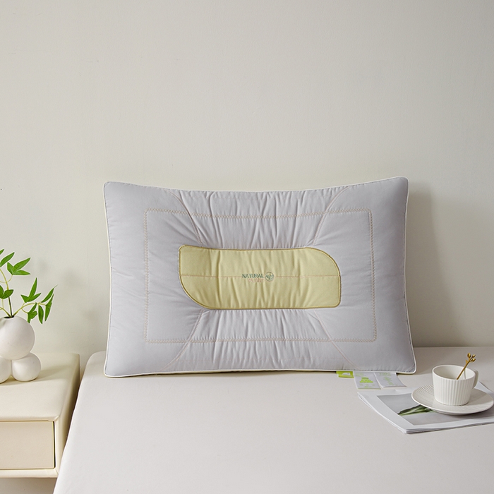 贤内助家纺 2025新款自然养眠枕保健枕颈椎枕头枕芯 灰色