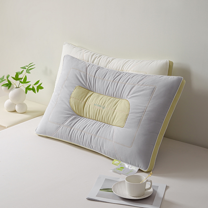 91家纺网 家纺一手货源 找家纺 贤内助家纺 2025新款自然养眠枕保健枕颈椎枕头枕芯 灰色