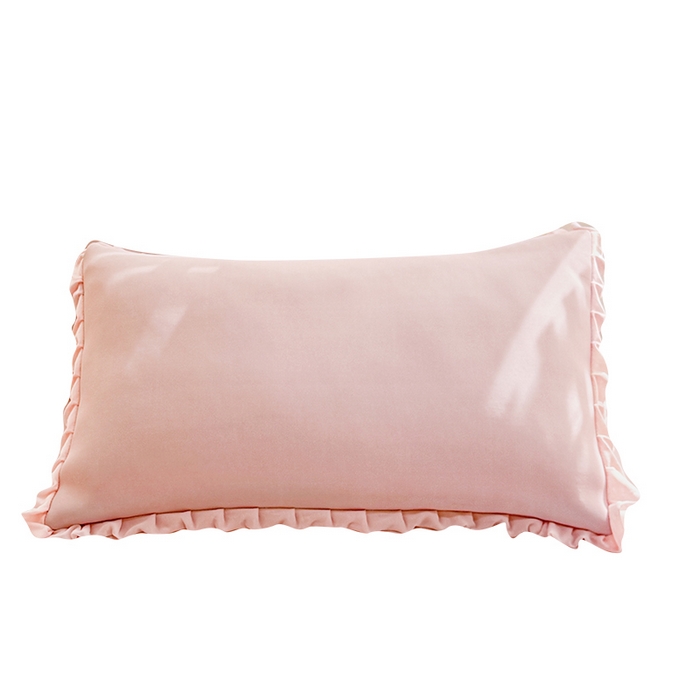 91家纺网 家纺一手货源 找家纺 （总）LIFE.丽芙 2025春夏新款独家研发太空层凉感冰丝双层荷叶边枕头套