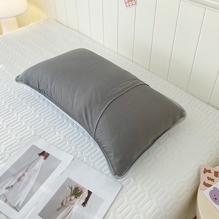 91家纺网 家纺一手货源 找家纺 雨彤家纺 2025年新款A类凉感丝乳胶单人枕套 肌理纹-蓝