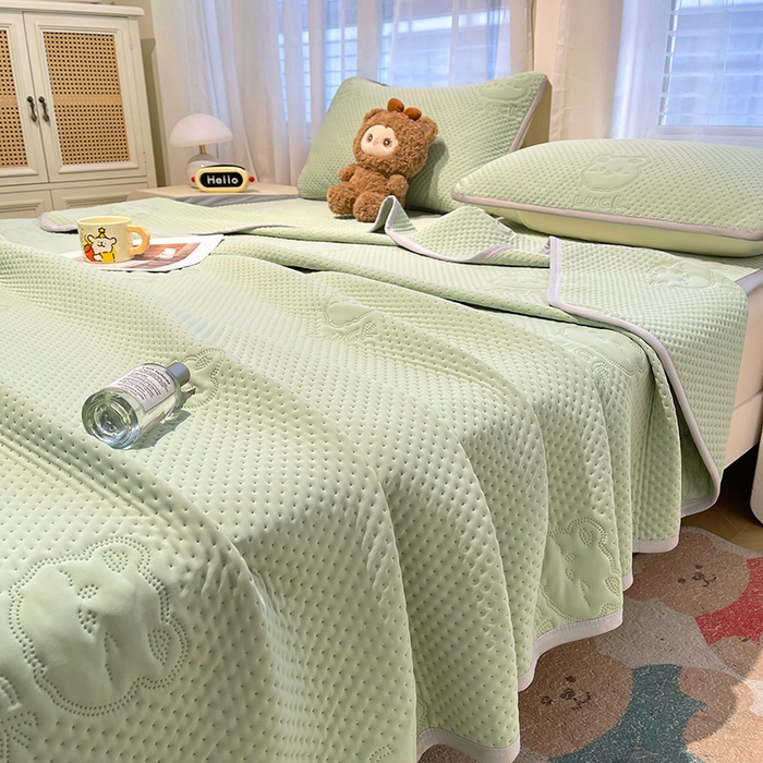 91家纺网 家纺一手货源 找家纺 （总）美梦里 2025春夏新款A类云母凉感夏被夏凉被空调被--幸运多