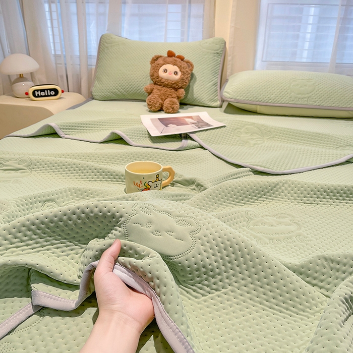 91家纺网 家纺一手货源 找家纺 （总）美梦里 2025春夏新款A类云母凉感夏被夏凉被空调被--幸运多