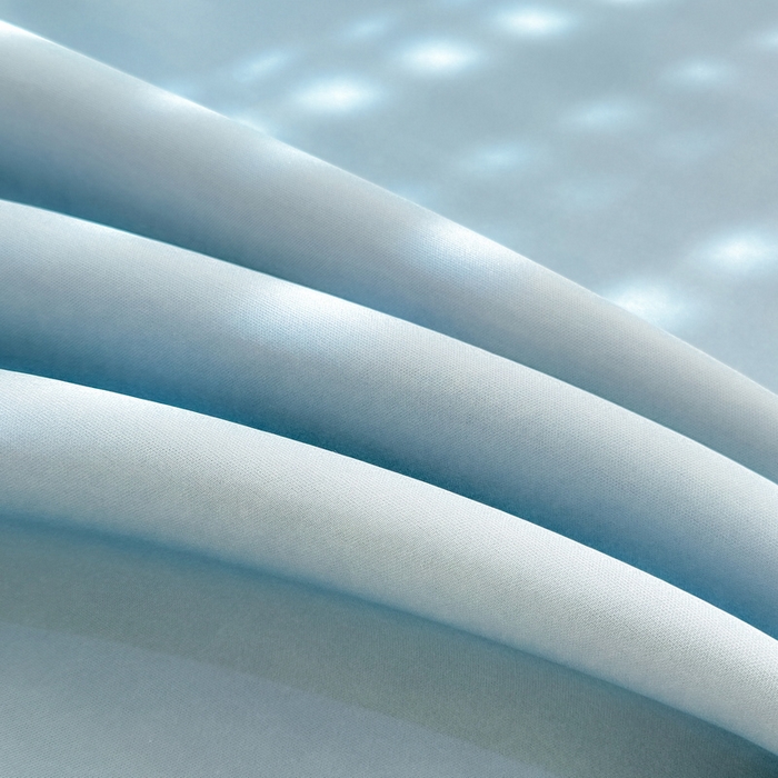 91家纺网 家纺一手货源 找家纺 LIFE.丽芙 2025春夏新款独家研发太空层凉感冰丝双层荷叶边枕头套 宾利蓝