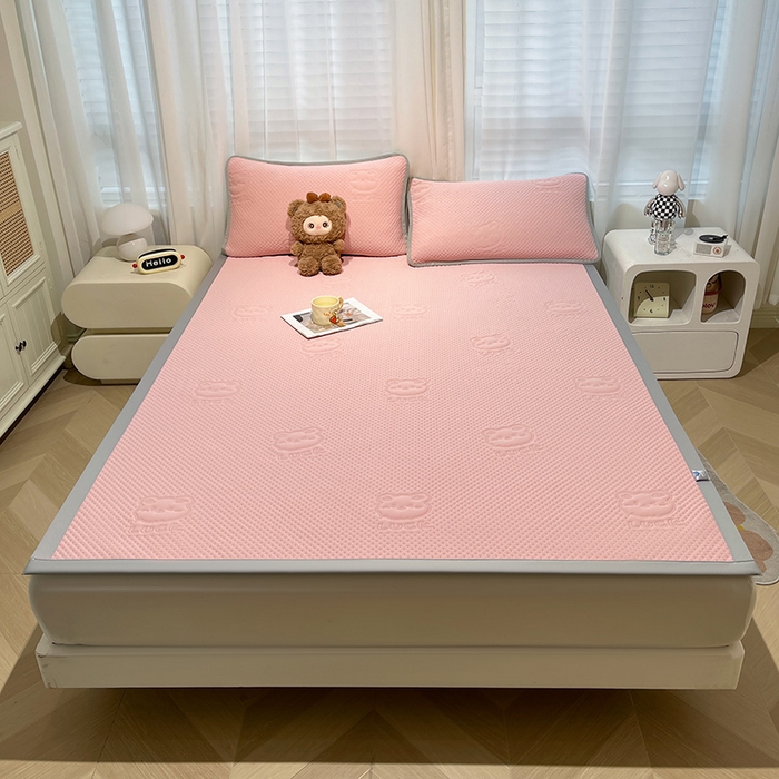 91家纺网 家纺一手货源 找家纺 美梦里 2025春夏新款A类云母凉感夏被夏凉被空调被--幸运多 幸运多-粉色