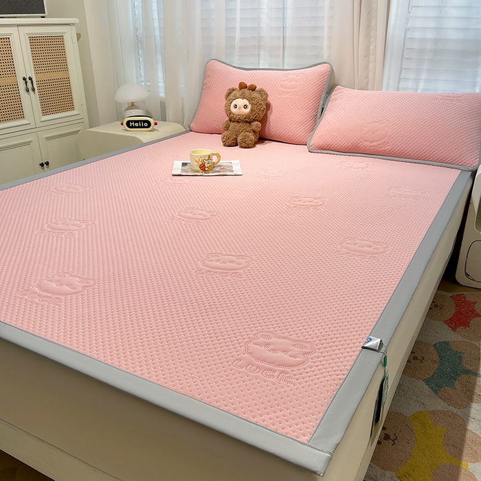 91家纺网 家纺一手货源 找家纺 美梦里 2025春夏新款A类云母凉感夏被夏凉被空调被--幸运多 幸运多-粉色