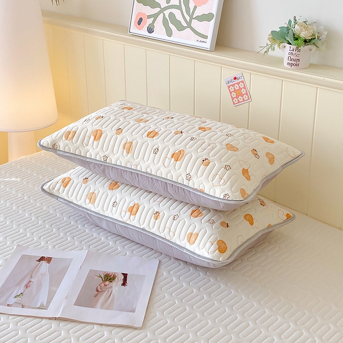 91家纺网 家纺一手货源 找家纺 雨彤家纺 2025年新款A类凉感丝乳胶单人枕套 爱意满满