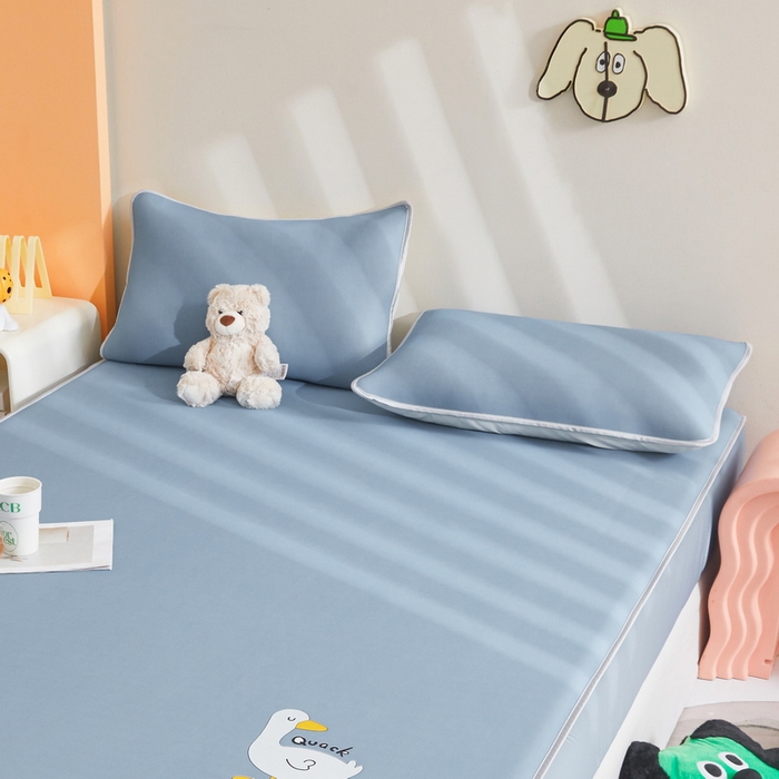 91家纺网 家纺一手货源 找家纺 （总）LIFE.丽芙 2025春夏新款独家研发太空层凉感冰丝枕头套素色包边款