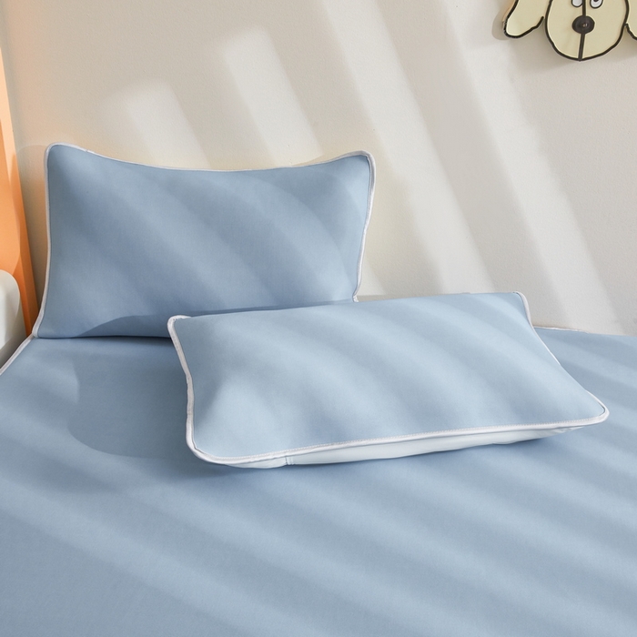 91家纺网 家纺一手货源 找家纺 （总）LIFE.丽芙 2025春夏新款独家研发太空层凉感冰丝枕头套素色包边款