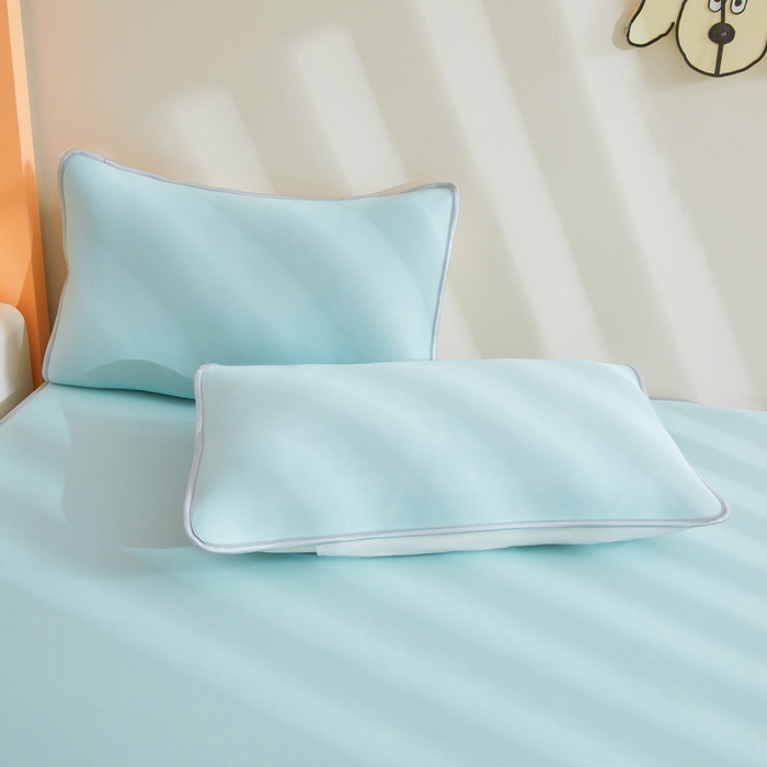 91家纺网 家纺一手货源 找家纺 （总）LIFE.丽芙 2025春夏新款独家研发太空层凉感冰丝枕头套素色包边款