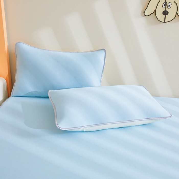 91家纺网 家纺一手货源 找家纺 （总）LIFE.丽芙 2025春夏新款独家研发太空层凉感冰丝枕头套素色包边款