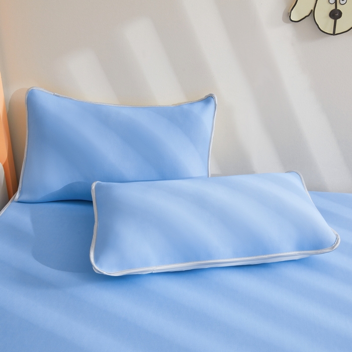 91家纺网 家纺一手货源 找家纺 （总）LIFE.丽芙 2025春夏新款独家研发太空层凉感冰丝枕头套素色包边款
