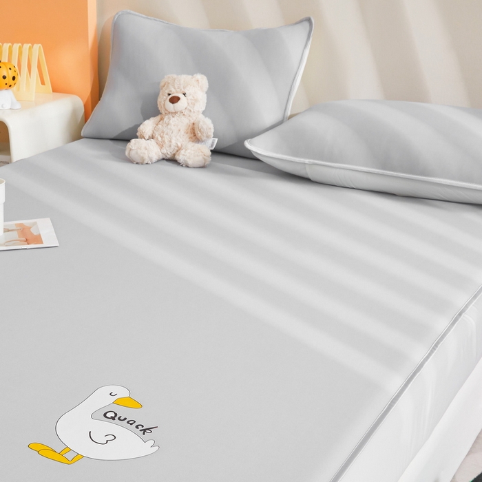 91家纺网 家纺一手货源 找家纺 LIFE.丽芙 2025春夏新款独家研发太空层凉感冰丝枕头套素色包边款 浅灰