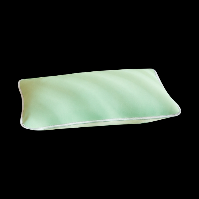 91家纺网 家纺一手货源 找家纺 LIFE.丽芙 2025春夏新款独家研发太空层凉感冰丝枕头套素色包边款 牛油果绿