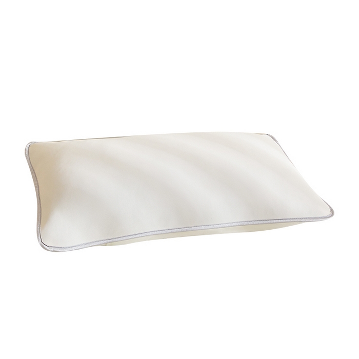 91家纺网 家纺一手货源 找家纺 LIFE.丽芙 2025春夏新款独家研发太空层凉感冰丝枕头套素色包边款 奶昔黄