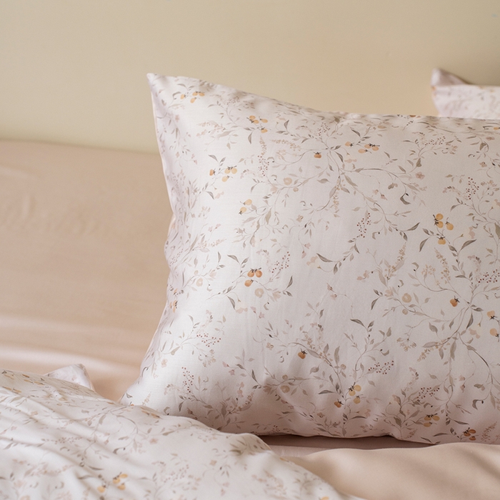 91家纺网 家纺一手货源 找家纺 （总）禾时 2025新款60S兰精天丝数码印花四件套进口莱赛尔床品四件套-慕沙