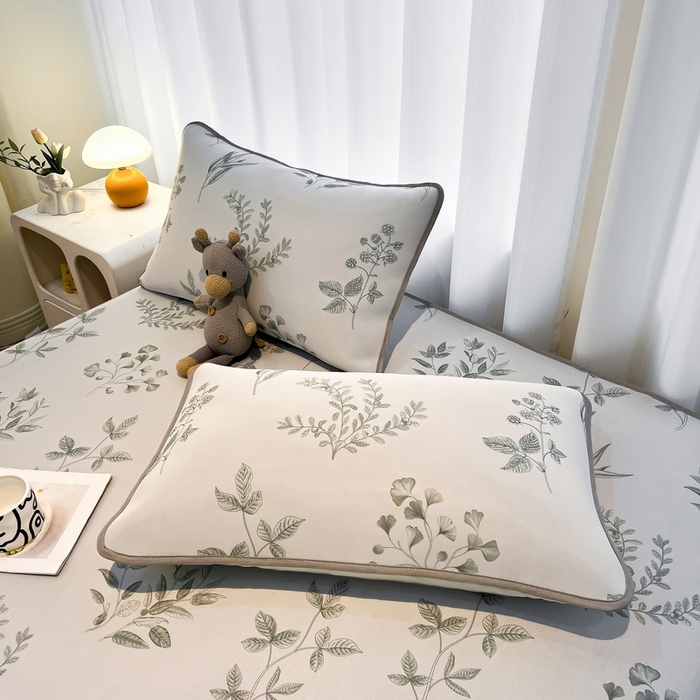 91家纺网 家纺一手货源 找家纺 （总）LIFE.丽芙 2025春夏新款独家研发太空层凉感冰丝枕头套印花包边款