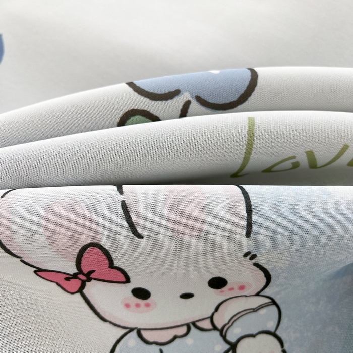 91家纺网 家纺一手货源 找家纺 LIFE.丽芙 2025春夏新款独家研发太空层凉感冰丝枕头套印花包边款 安妮兔