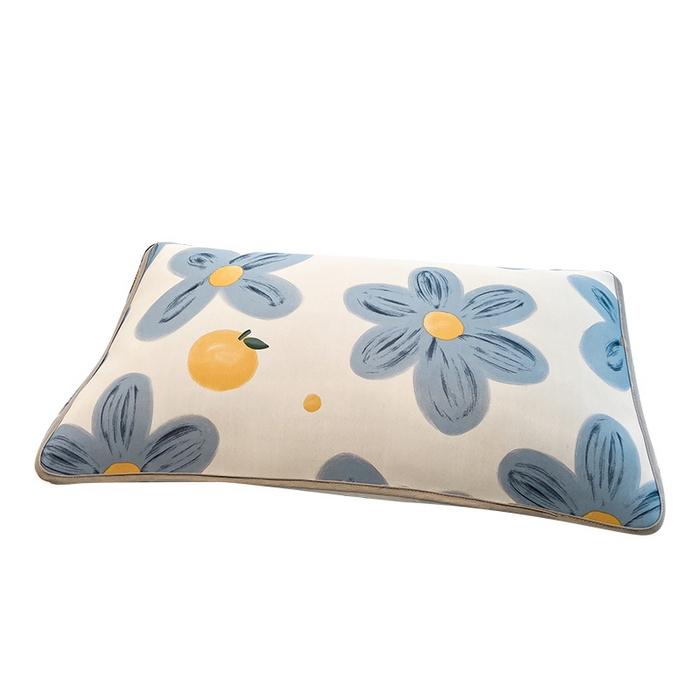 91家纺网 家纺一手货源 找家纺 LIFE.丽芙 2025春夏新款独家研发太空层凉感冰丝枕头套印花包边款 向阳花