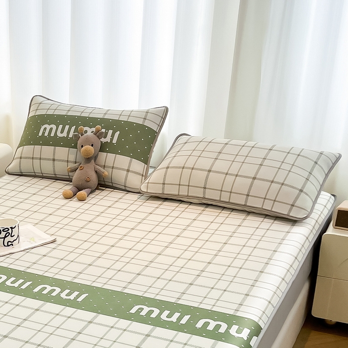 91家纺网 家纺一手货源 找家纺 LIFE.丽芙 2025春夏新款独家研发太空层凉感冰丝枕头套印花包边款 玛丽格