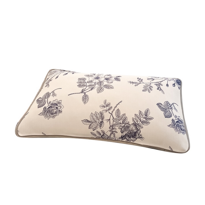 91家纺网 家纺一手货源 找家纺 LIFE.丽芙 2025春夏新款独家研发太空层凉感冰丝枕头套印花包边款 赫本