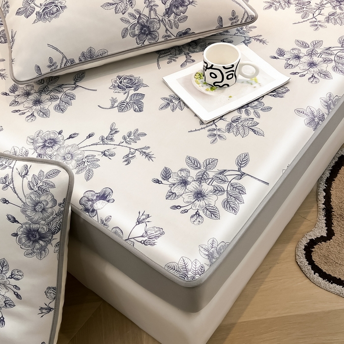 91家纺网 家纺一手货源 找家纺 LIFE.丽芙 2025春夏新款独家研发太空层凉感冰丝枕头套印花包边款 赫本