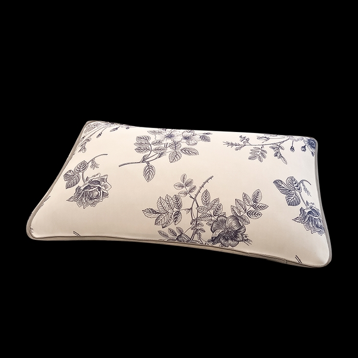 91家纺网 家纺一手货源 找家纺 LIFE.丽芙 2025春夏新款独家研发太空层凉感冰丝枕头套印花包边款 赫本