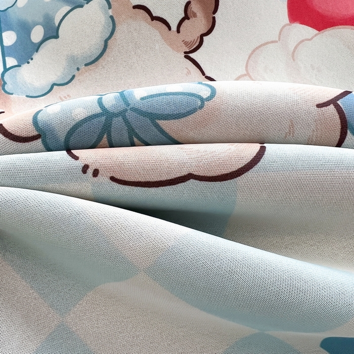 91家纺网 家纺一手货源 找家纺 LIFE.丽芙 2025春夏新款独家研发太空层凉感冰丝枕头套印花包边款 蛋糕熊