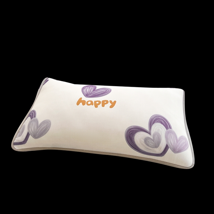 91家纺网 家纺一手货源 找家纺 LIFE.丽芙 2025春夏新款独家研发太空层凉感冰丝枕头套印花包边款 邂逅