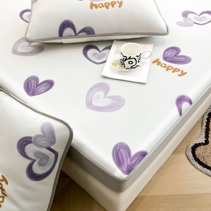 91家纺网 家纺一手货源 找家纺 LIFE.丽芙 2025春夏新款独家研发太空层凉感冰丝枕头套印花包边款 邂逅