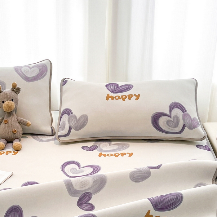 91家纺网 家纺一手货源 找家纺 LIFE.丽芙 2025春夏新款独家研发太空层凉感冰丝枕头套印花包边款 邂逅