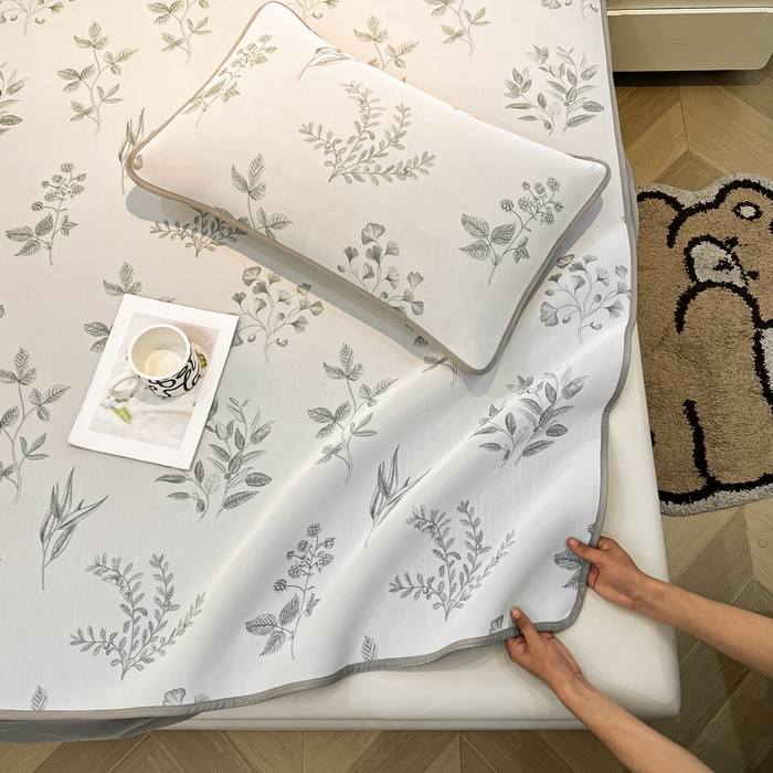 91家纺网 家纺一手货源 找家纺 LIFE.丽芙 2025春夏新款独家研发太空层凉感冰丝枕头套印花包边款 安禾