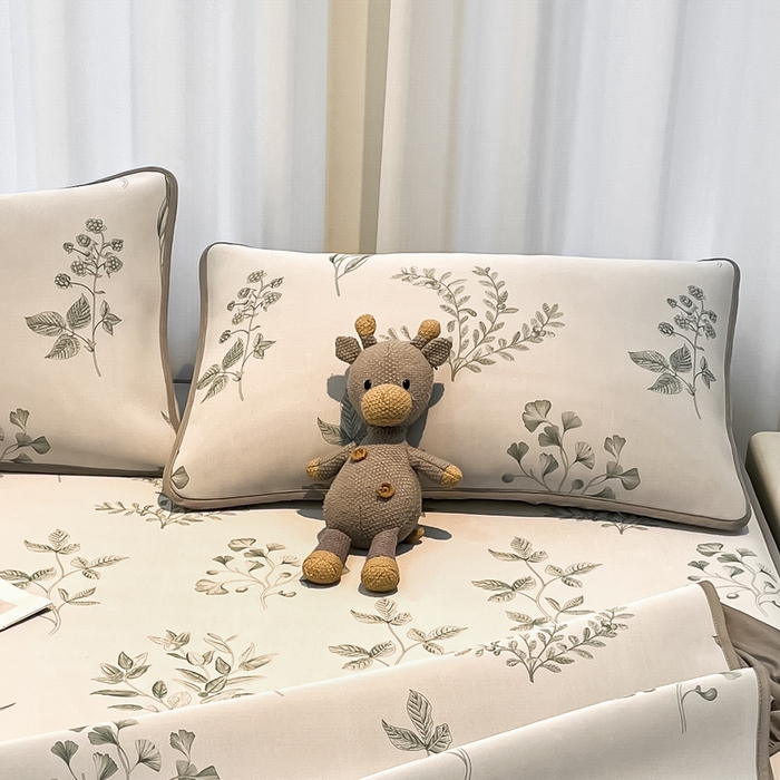 91家纺网 家纺一手货源 找家纺 LIFE.丽芙 2025春夏新款独家研发太空层凉感冰丝枕头套印花包边款 安禾