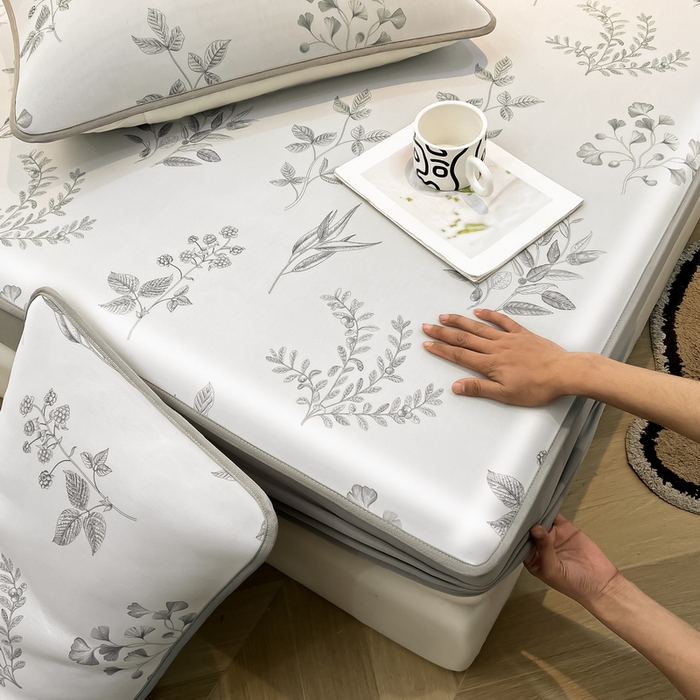 91家纺网 家纺一手货源 找家纺 LIFE.丽芙 2025春夏新款独家研发太空层凉感冰丝枕头套印花包边款 安禾