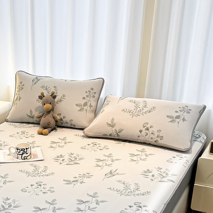 91家纺网 家纺一手货源 找家纺 LIFE.丽芙 2025春夏新款独家研发太空层凉感冰丝枕头套印花包边款 安禾