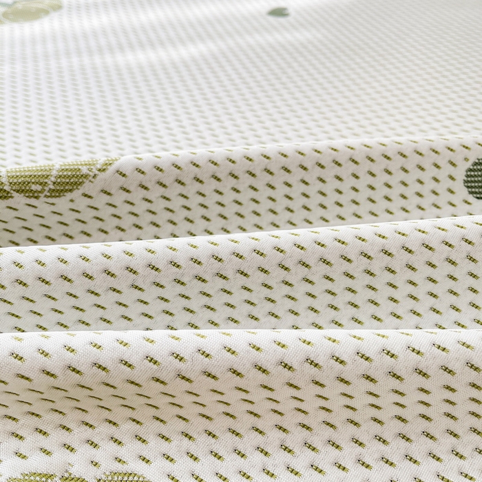 91家纺网 家纺一手货源 找家纺 LIFE.丽芙 2025春夏季新品A类针织提花冰凉豆豆凉感软席床笠三件套加厚冰丝凉席床罩单件（450克）-风格一 南瓜-绿