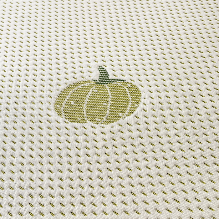 91家纺网 家纺一手货源 找家纺 LIFE.丽芙 2025春夏季新品A类针织提花冰凉豆豆凉感软席床笠三件套加厚冰丝凉席床罩单件（450克）-风格一 南瓜-绿