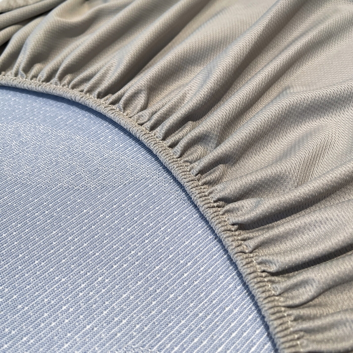 91家纺网 家纺一手货源 找家纺 LIFE.丽芙 2025春夏季新品A类针织提花冰凉豆豆凉感软席床笠三件套加厚冰丝凉席床罩单件（450克）-风格二 海底世界-海蓝