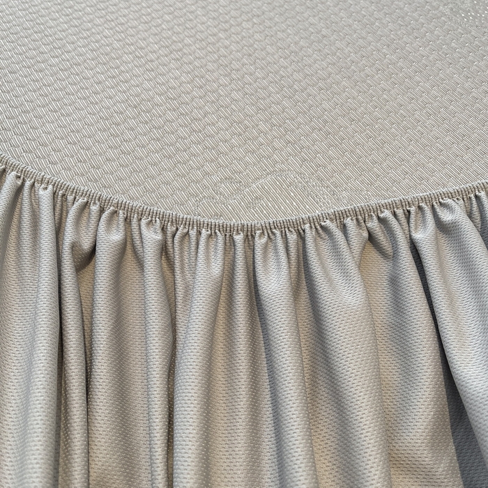 91家纺网 家纺一手货源 找家纺 LIFE.丽芙 2025春夏季新品A类针织提花冰凉豆豆凉感软席床笠三件套加厚冰丝凉席床罩单件（450克）-风格二 卡皮巴拉-灰