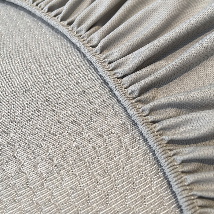 91家纺网 家纺一手货源 找家纺 LIFE.丽芙 2025春夏季新品A类针织提花冰凉豆豆凉感软席床笠三件套加厚冰丝凉席床罩单件（450克）-风格二 卡皮巴拉-灰