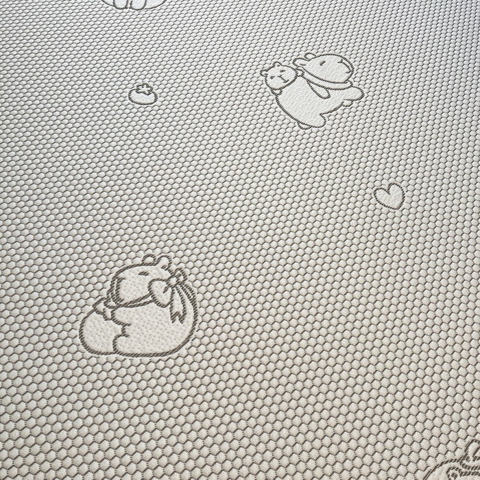 91家纺网 家纺一手货源 找家纺 LIFE.丽芙 2025春夏季新品A类针织提花冰凉豆豆凉感软席床笠三件套加厚冰丝凉席床罩单件（450克）-风格二 卡皮巴拉-灰