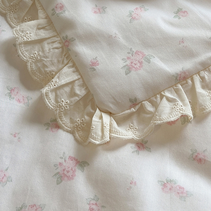 91家纺网 家纺一手货源 找家纺 绫韵家纺 2025新品夏季韩式浪漫小花边空调被夏被薄被子套件系列 艾米丽