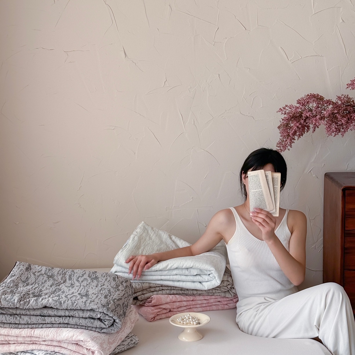 91家纺网 家纺一手货源 找家纺 （总）山舍家居 2025春夏新款色织针刺子提花夏被夏凉被空调被四件套